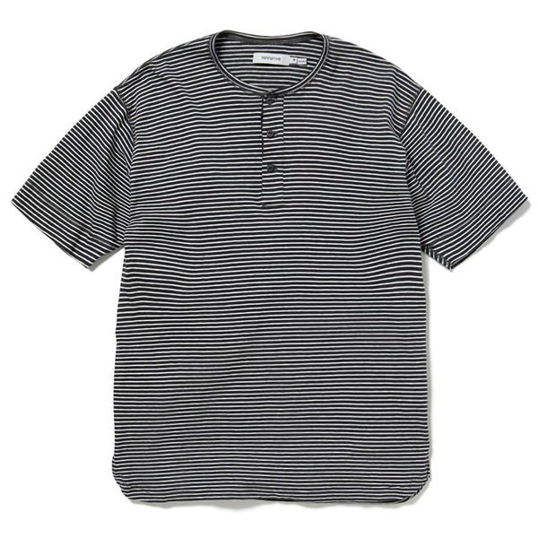 DWELLER HENLEY NECK S/S TEE COTTON JERSEY BORDER (C3731) | nonnative /  カットソー (MEN) | nonnative正規取扱店DIVERSE