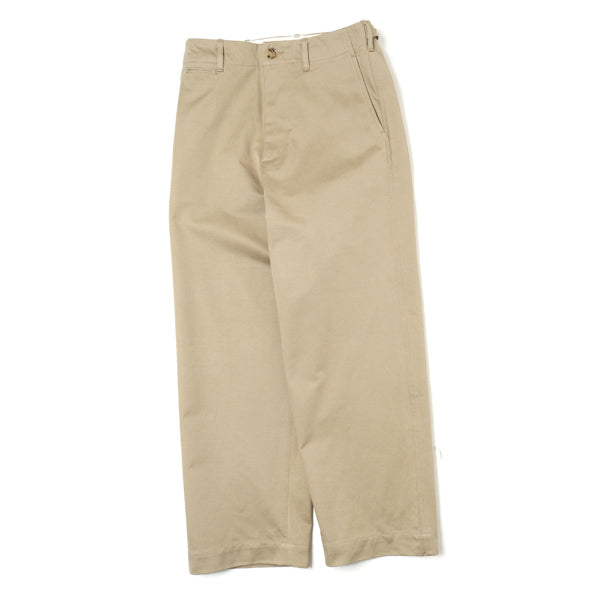 WASHED FINX CHINO WIDE PANTS (A20AP01CN) | AURALEE / パンツ (MEN 