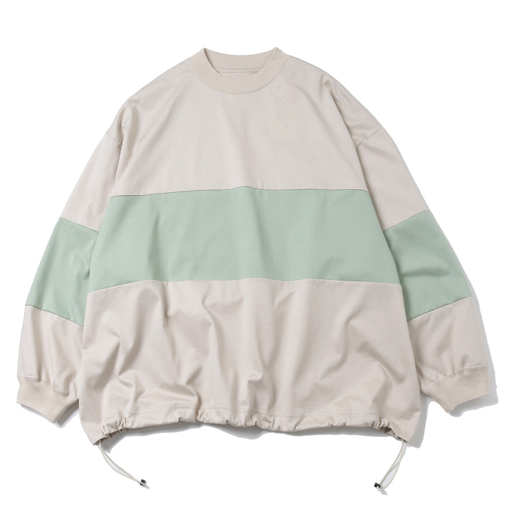 is-ness(イズネス)BALLOON COLOR BLOCK LONG SLEEVE T-SHIRT | is-ness