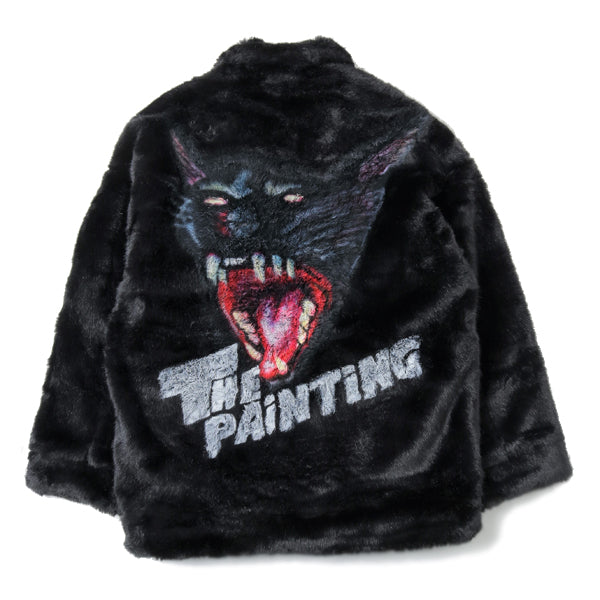 HAND-PAINTED FUR JACKET