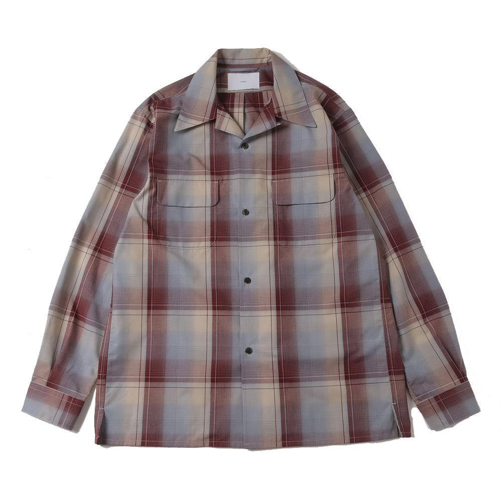 SUGARHILL(シュガーヒル)OMBRE PLAID OPEN COLLAR BLOUSE (2411300501) | SUGARHILL /  シャツ (MEN) | SUGARHILL正規取扱店DIVERSE