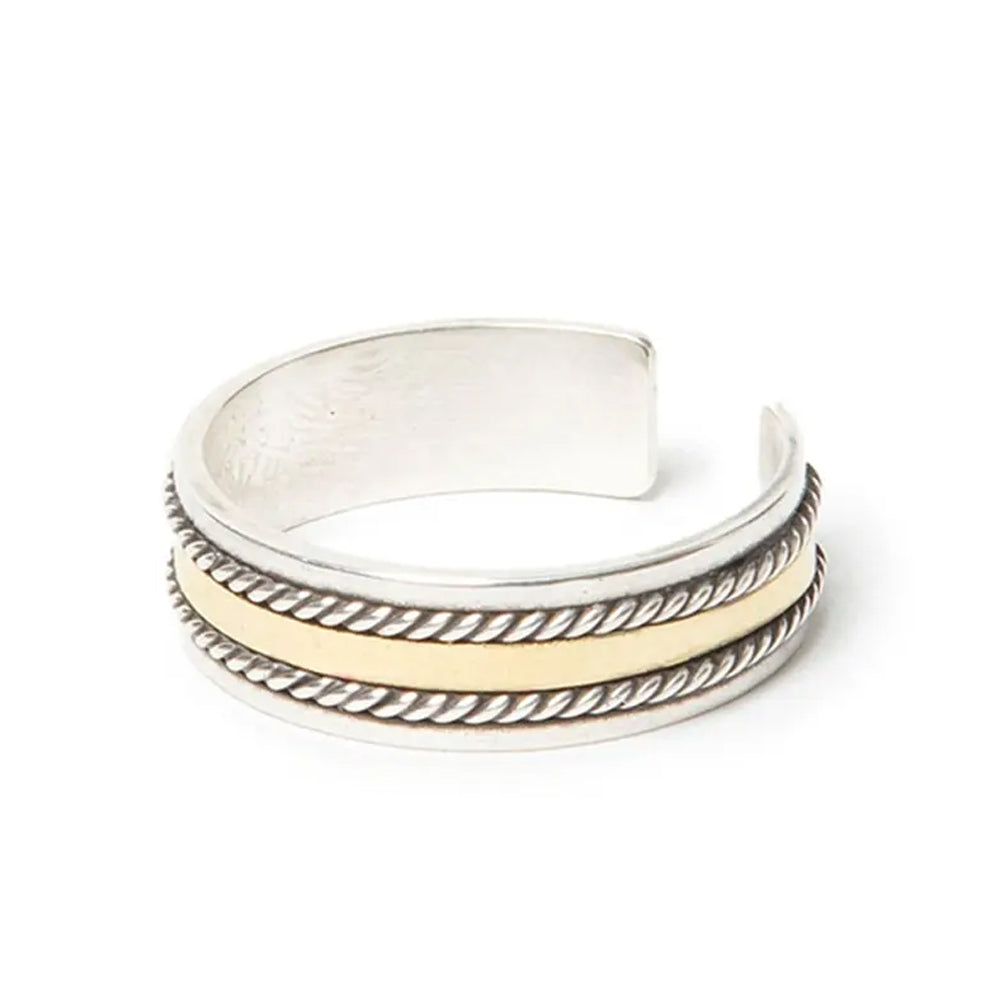 hobo (ホーボー) ROPE RING 925 SILVER with BRASS HB-A4306 (HB-A4306