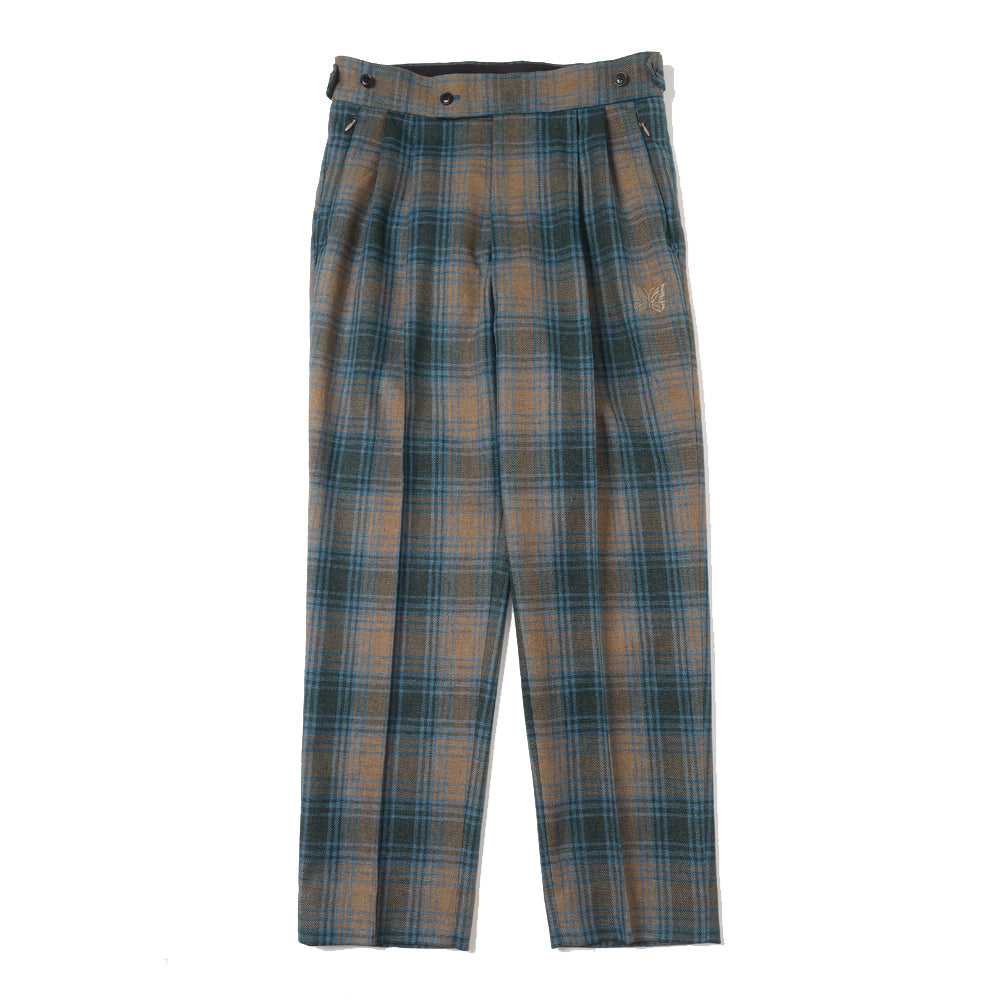 NEEDLES(ニードルズ)W.U. Tucked Side Tab Trouser - Poly Plaid Twill (PU260) |  NEEDLES / パンツ (MEN) | NEEDLES正規取扱店DIVERSE