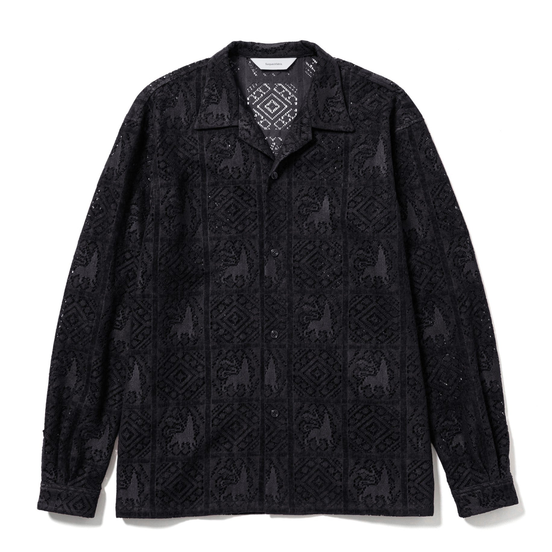 Sasquatchfabrix.(サスクワァッチファブリックス)VELVET LACE OC SHIRT