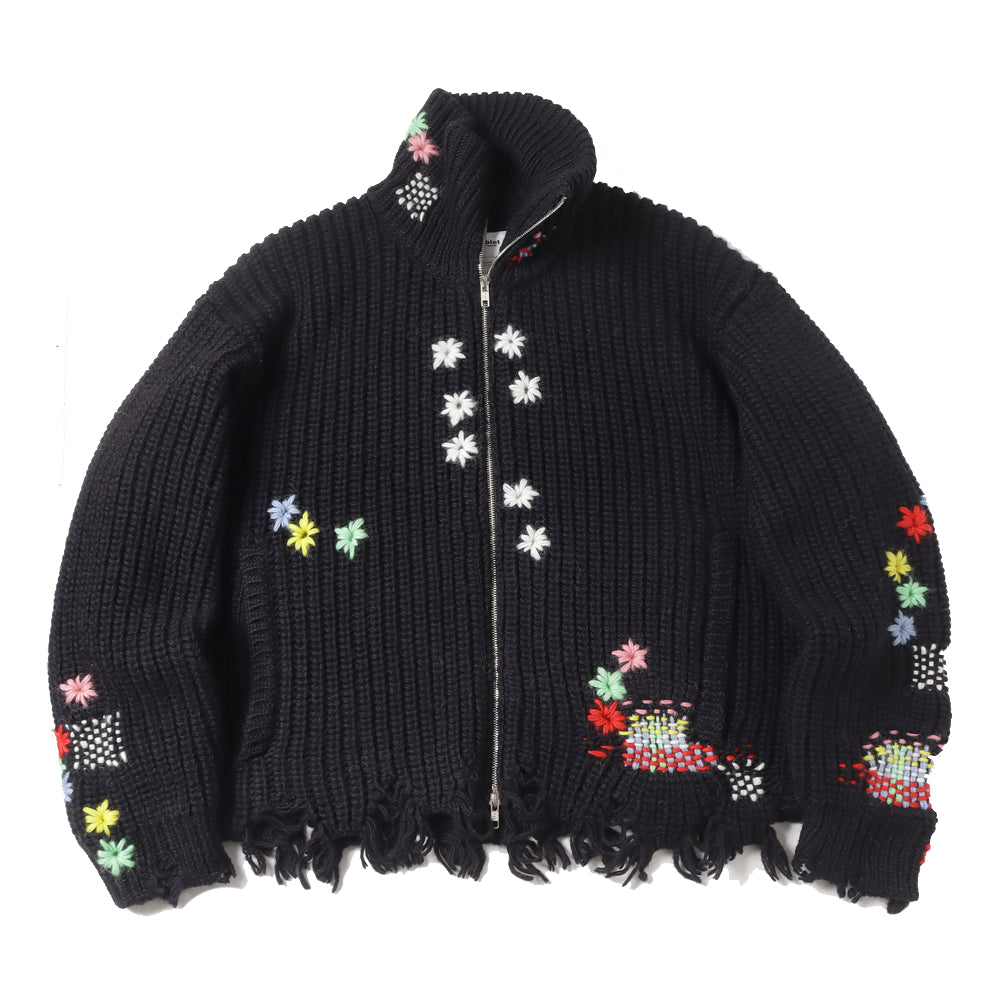 doublet(ﾀﾞﾌﾞﾚｯﾄ) DARNING CUT OFF DRIVERS KNITWEAR (24AW59KN160) | doublet /  トップス (MEN) | doublet正規取扱店DIVERSE