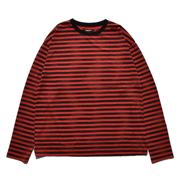 MINEDENIM (マインデニム) Hazy Border L/S T-SH 2309-6002 (2309-6002) | MINEDENIM /  カットソー (MEN) | MINEDENIM正規取扱店DIVERSE