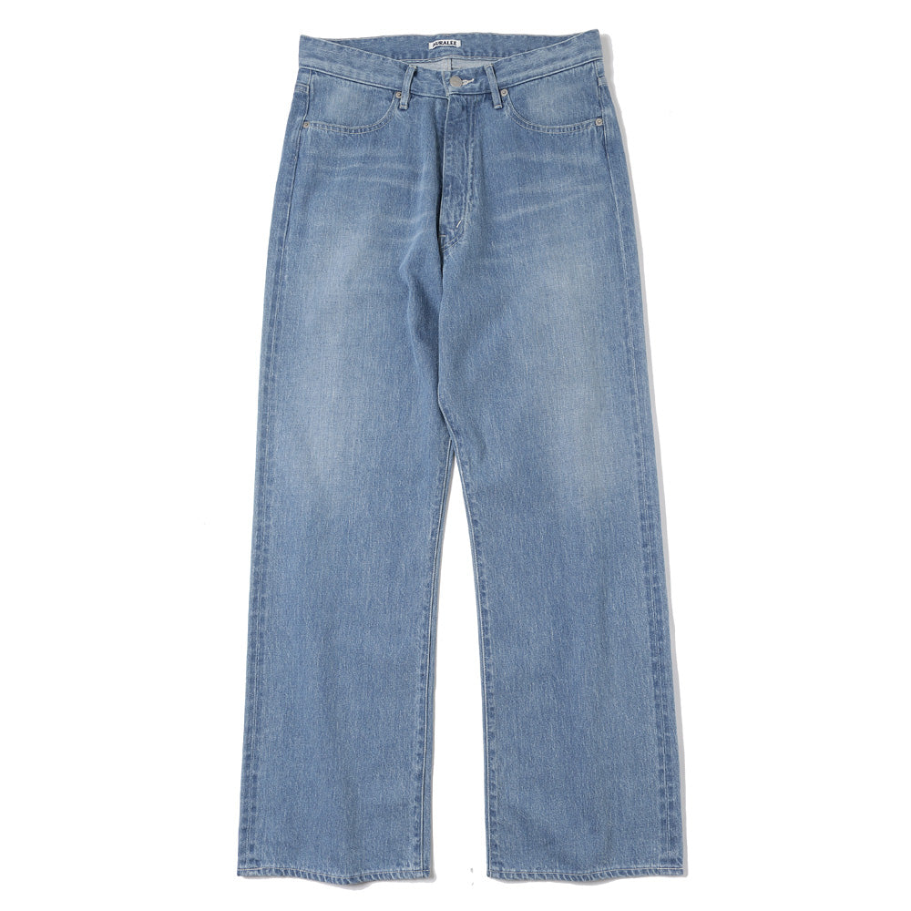 AURALEE SELVEDGE FADED LIGHT DENIM PANTS A24SP03DE (A24SP03DE) | AURALEE /  Pants (MEN) | AURALEEAuthorized DealerDIVERSE