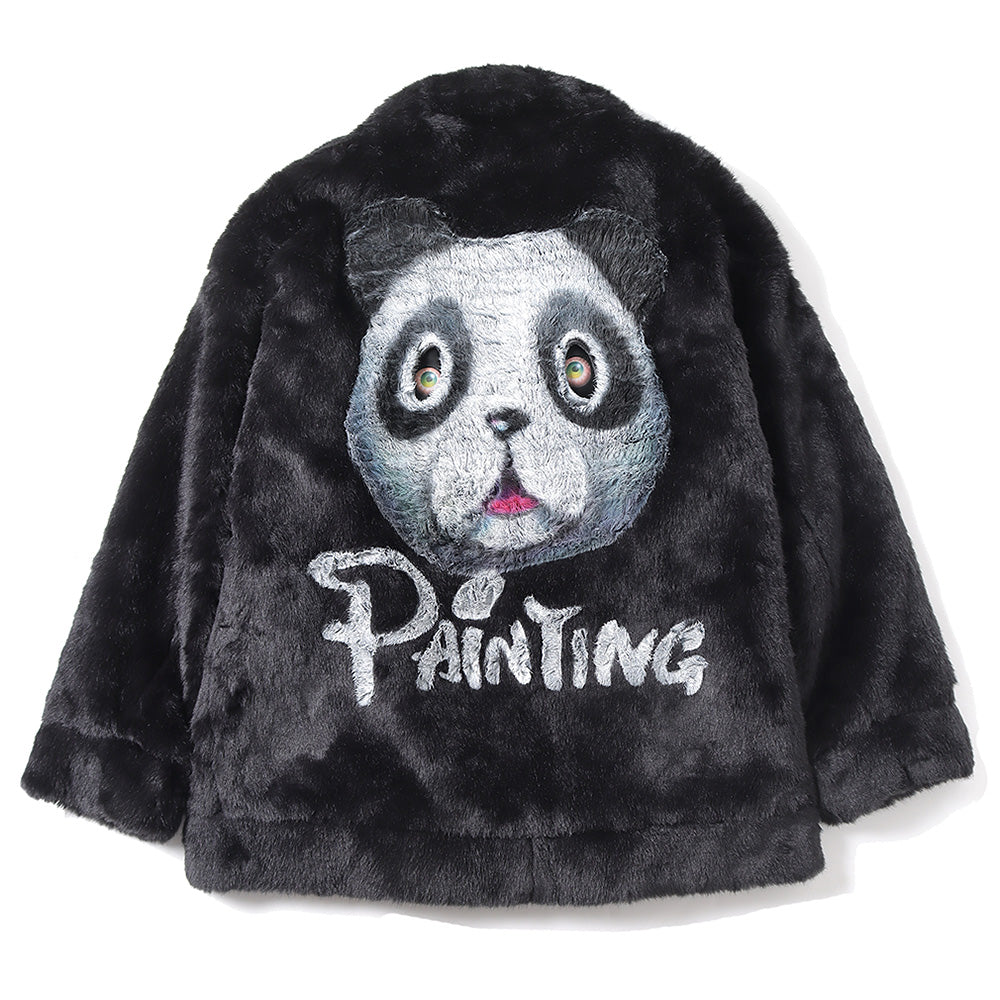 doublet ANIMAL HAND-PAINTED FUR JACKET M
