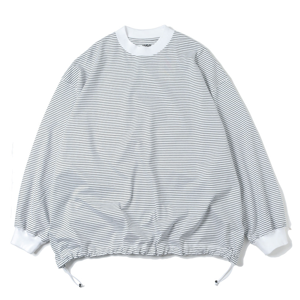 is-ness(イズネス)BALLOON BORDER LONG SLEEVE T-SHIRT (1004AWCS03-3