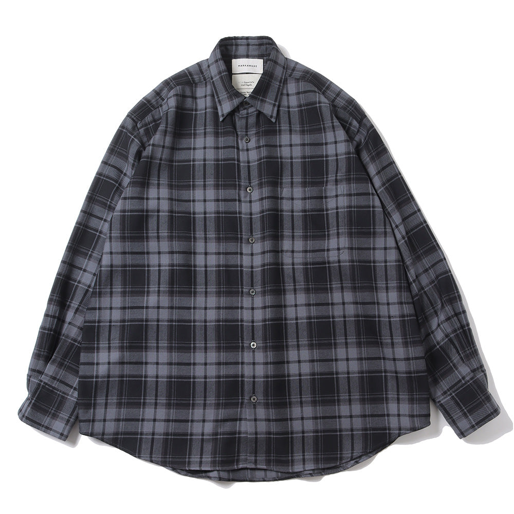 MARKAWARE(マーカウェア) - COMFORT FIT SHIRT ORGANIC WOOL CHECK