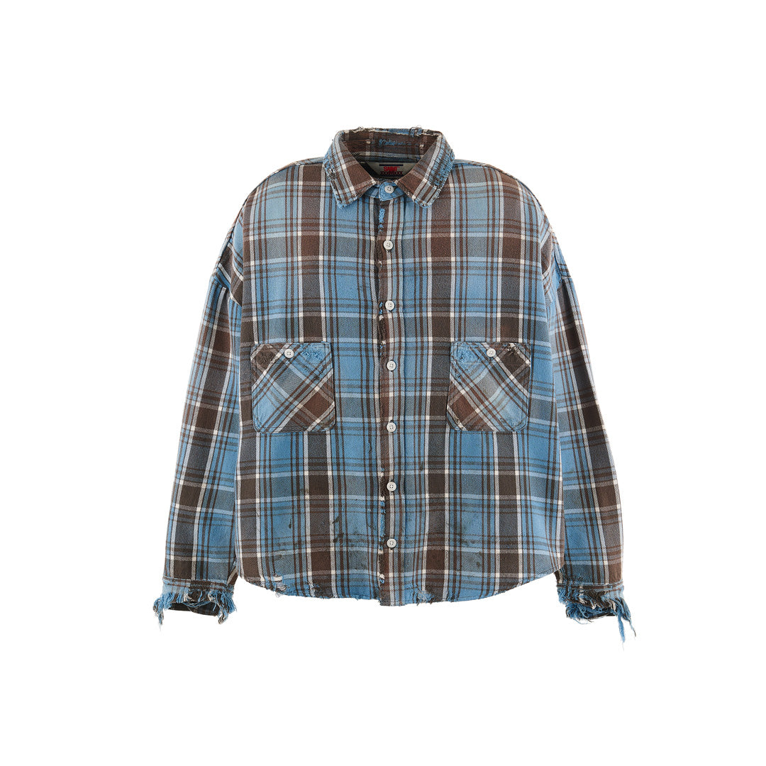 Saint Mxxxxxx (セントマイケル) FRANNEL SHIRT / BLUE SM-YS1-0000-024  (SM-YS1-0000-024) | SAINT Mxxxxxx / シャツ (MEN) | SAINT Mxxxxxx正規取扱店DIVERSE