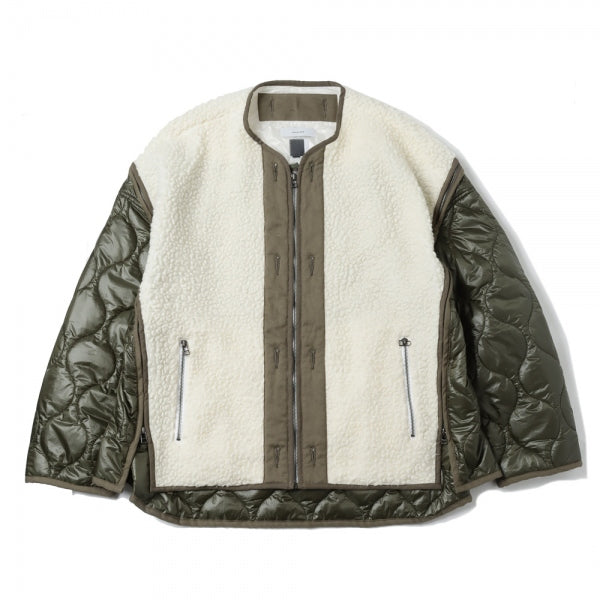 ZIPPER SHERPA QUILTED LINER JACKET (TOF-JK-M06) | FACETASM 