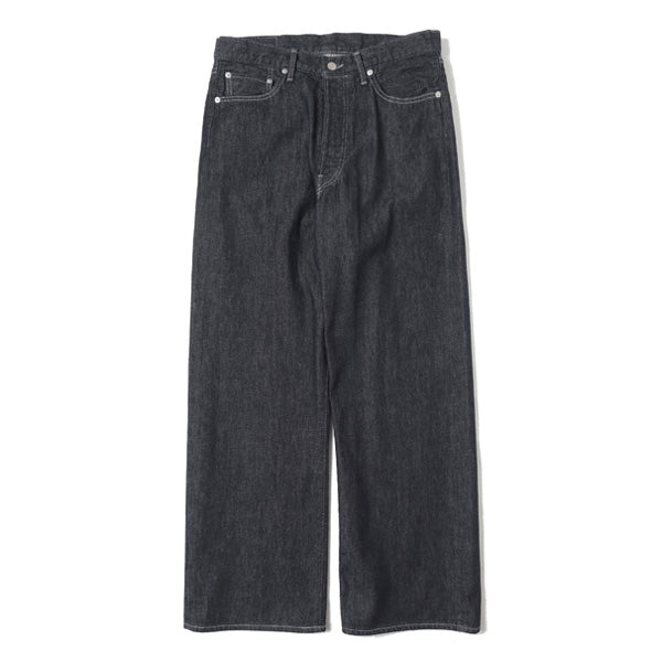 Colorfast Denim Five Pocket Wide Straight Pants (GM231-40113B 