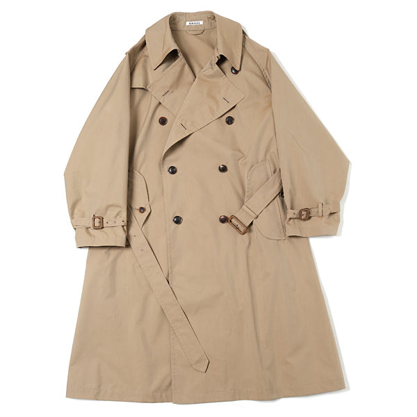 FINX POLYESTER BIG TRENCH COAT (A20SC01FP) | AURALEE / ジャケット ...