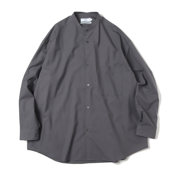 Fine Wool Tropical Oversized Band Collar Shirt (GM221-50199) | Graphpaper /  シャツ (MEN) | Graphpaper正規取扱店DIVERSE