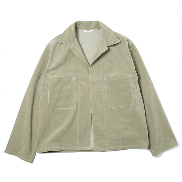 AURALEE Washed corduroy shirt jacket Ｒ