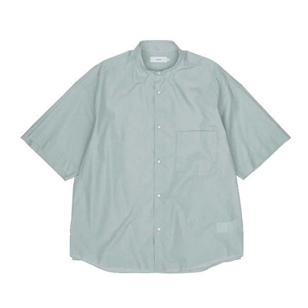 Broad S/S Oversized Band Collar Shirt