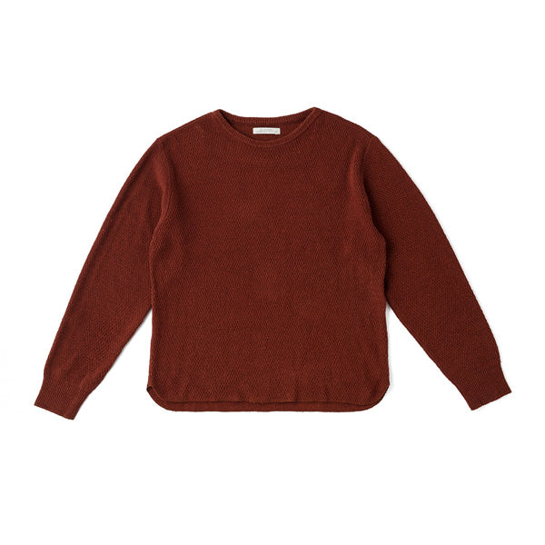 HONEYCOMB WUFFLE SWEATER (LONG SLEEVE) (181KN03) | OLD JOE & CO