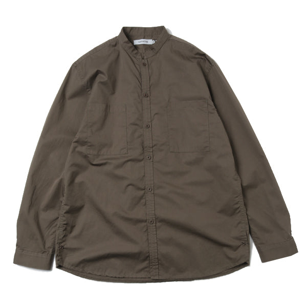 nonnative MASTER BIG SHIRT COTTON SATIN緑シャツ