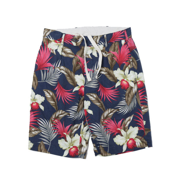 Sunset Short - Hawaiian Floral Java Cloth (EF264) | ENGINEERED