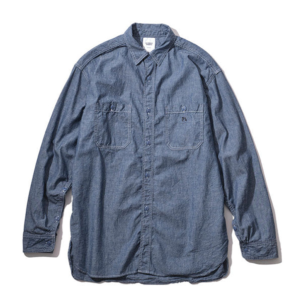 HIGH NECK CHAMBRAY SHT ハイネック スタンド シャンブレー-