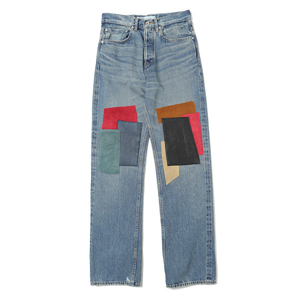 Leather Patch Work Slim Denim Pants (21SS B-6) | DAIRIKU / パンツ