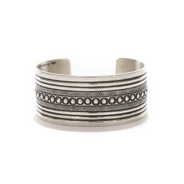 Droplets Silver Bracelet Wide by STANLEY PARKER (A2315) | hobo / アクセサリー  (MEN) | hobo正規取扱店DIVERSE