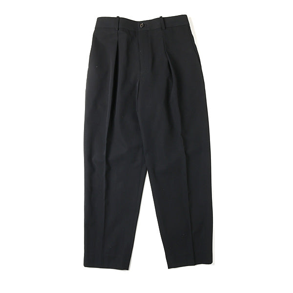 1TUCK PEGTOP TROUSERS ORGANIC GABARDINE (A17A-11PT01C) | DIVERSE