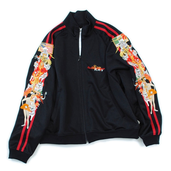 POLYESTECHAOS EMBROIDERY TRACK JACKET