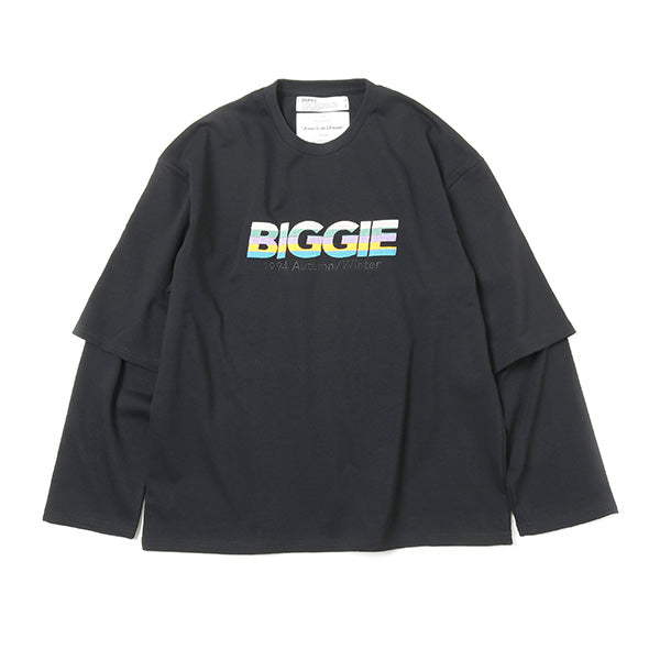 DAIRIKU | "BIGGIE" Layered-Sleeve T 黒