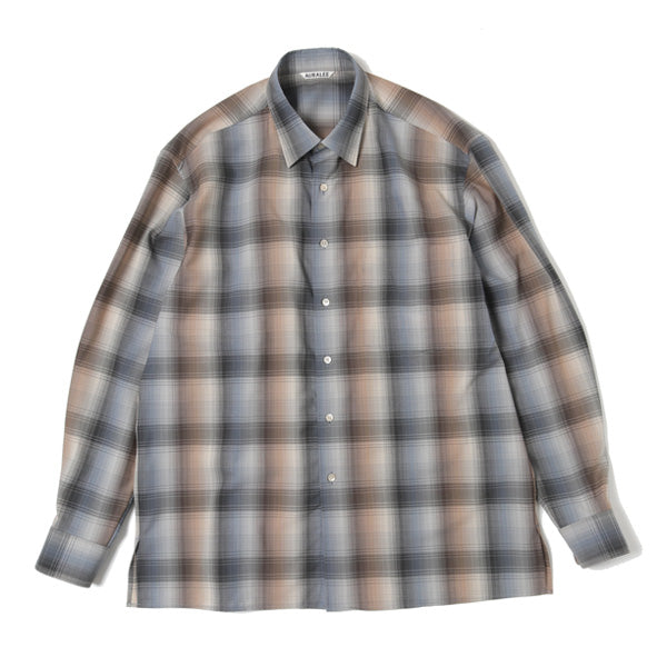 SUPER LIGHT WOOL CHECK SHIRTS (A20AS01LC) | AURALEE / シャツ (MEN