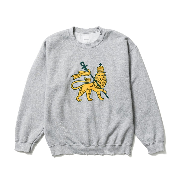 JAH LION CREWNECK SWEATSHIRT (21AW-CSS-007) | Sasquatchfabrix