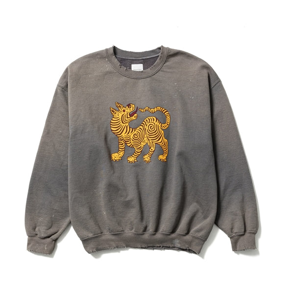 新入荷品 sasquatchfabrix ORIENTAL TIGER SWEAT - トップス