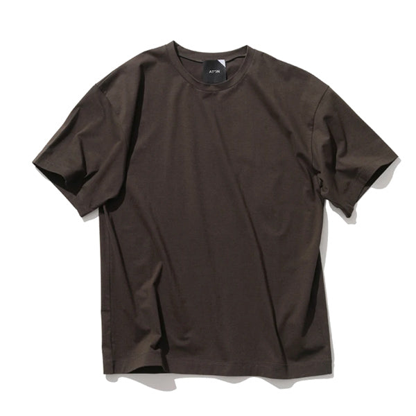 NUBACK COTTON | OVERSIZED T-SHIRT (KKAGIW0800) | ATON / カットソー