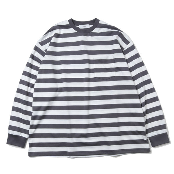 Border L/S Pocket Tee (GU213-70147B) | Graphpaper / カットソー