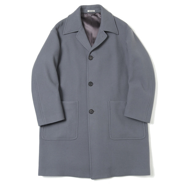 DOUBLE CLOTH LIGHT MELTON SOUTIEN COLLAR COAT (A21AC02LM 