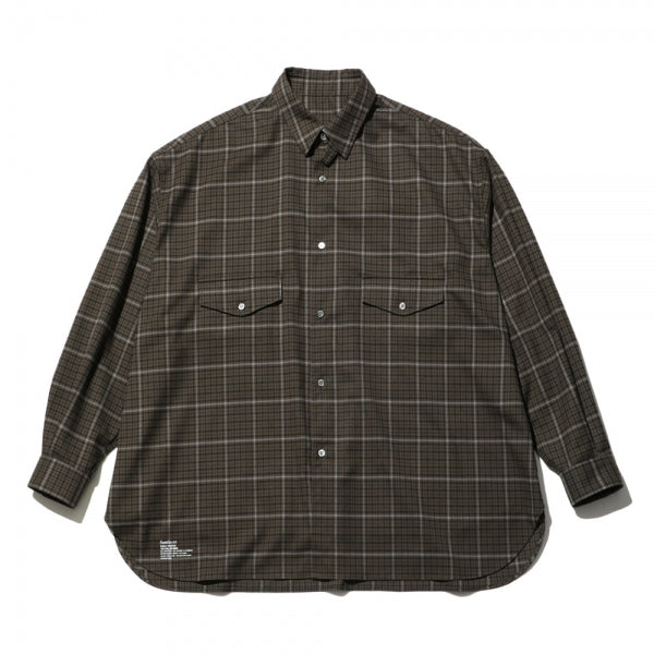 WOOLY STRETCH TAB-COLLAR SHIRT (FSW-22-SH-143) | FreshService