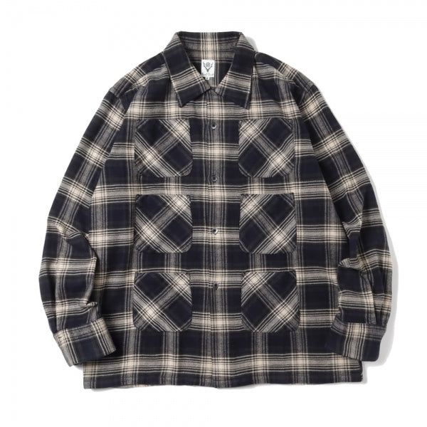 6 Pocket Shirt - Twill Plaid (LQ747) | South2 West8 / シャツ (MEN