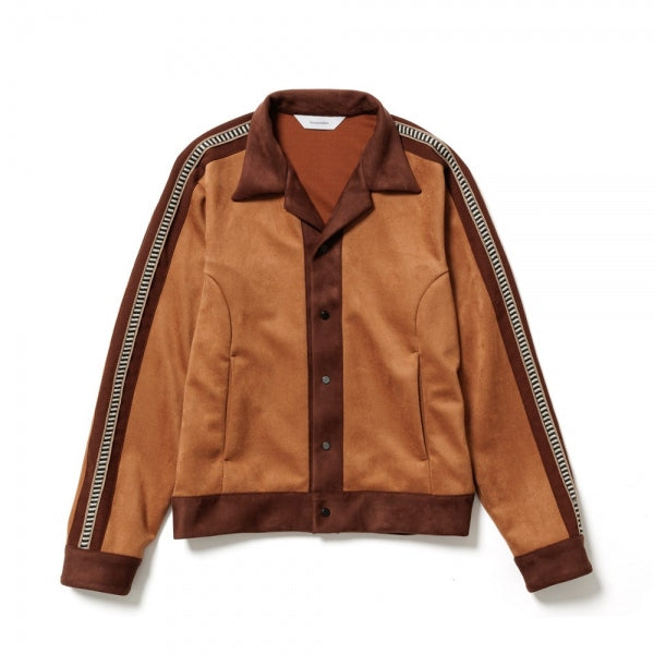 FAUX SUEDE TRACK JACKET (22AW-CSS-006) | Sasquatchfabrix