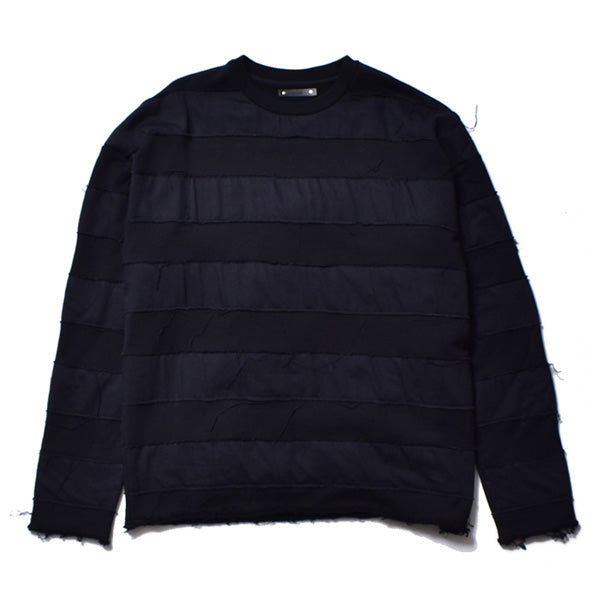 Bold Denim Border Crew neck Pullover (2209-4001) | MINEDENIM