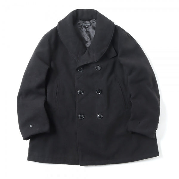 LH Pea Coat - Polyester Fake Melton (LN207) | ENGINEERED GARMENTS 