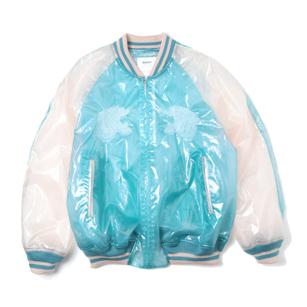 TRANSPARENT EMBROIDERY SOUVENIR JACKET (19SS02BL80) | doublet