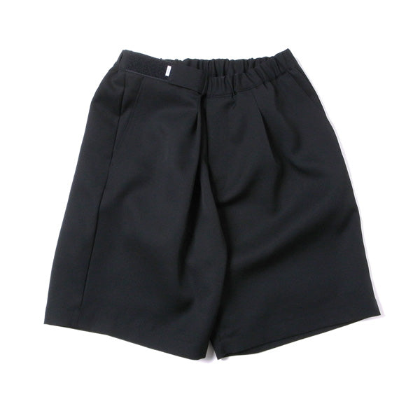 Scale Off Wool Wide Tuck Chef Shorts (GM221-40046B) | Graphpaper 