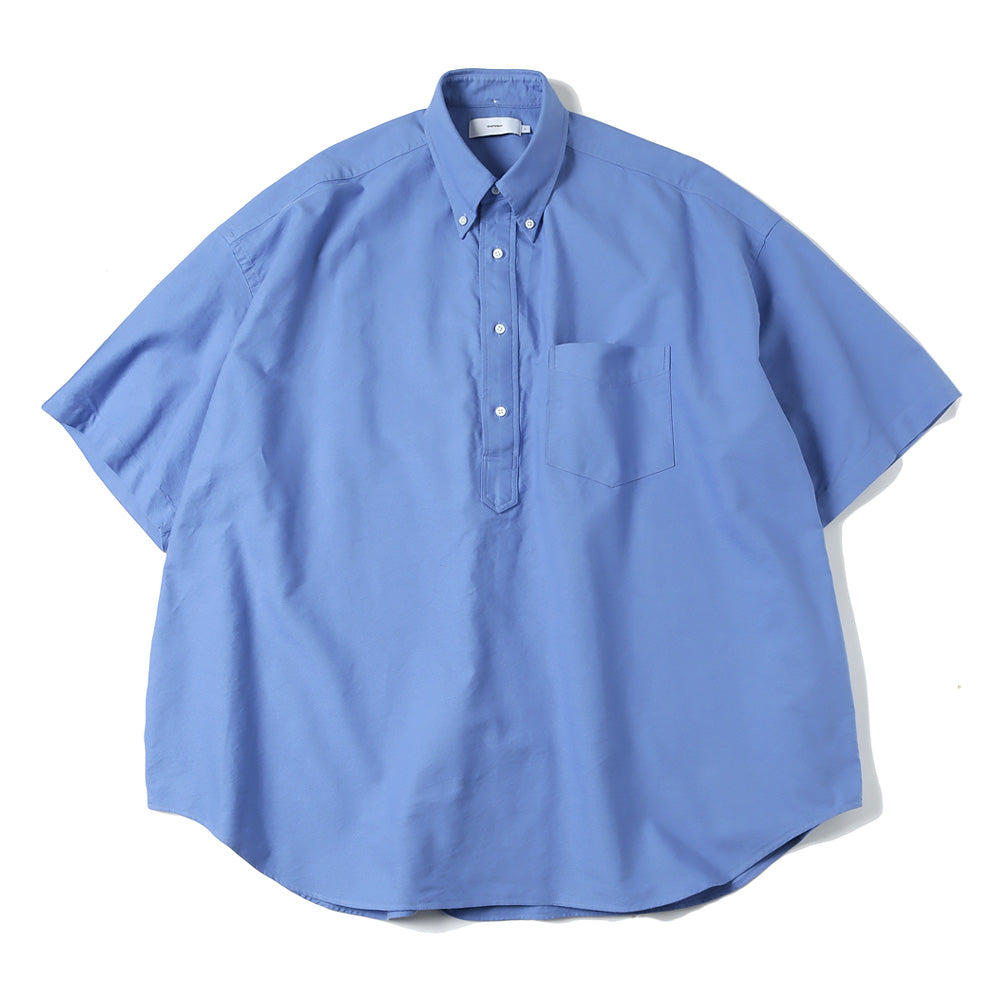 Graphpaper) Oxford Oversized S/S B.D Pullover Shirt (GM231-50235B