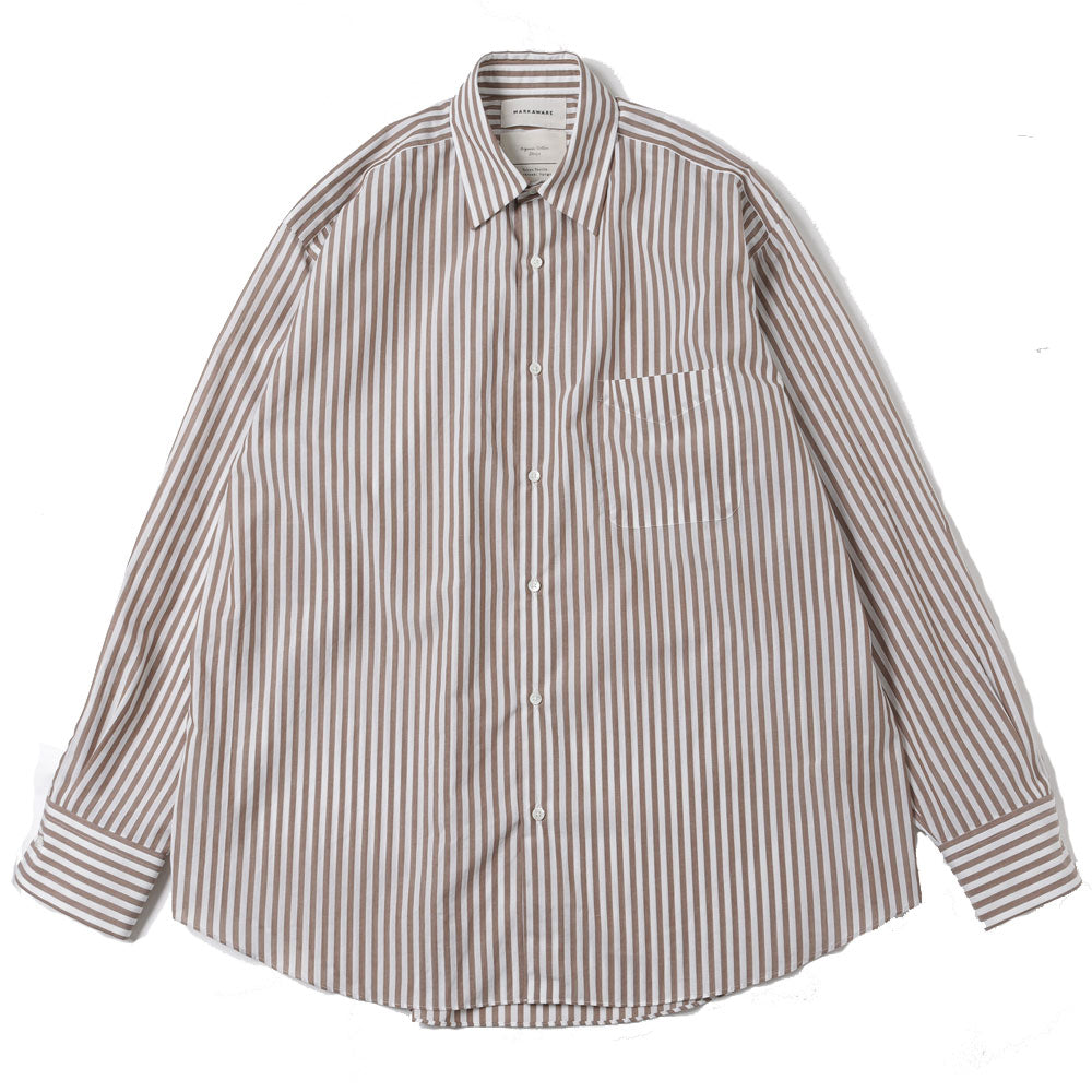 MARKAWARE(マーカウェア) - COMFORT FIT SHIRT ORGANIC COTTON STRIPE