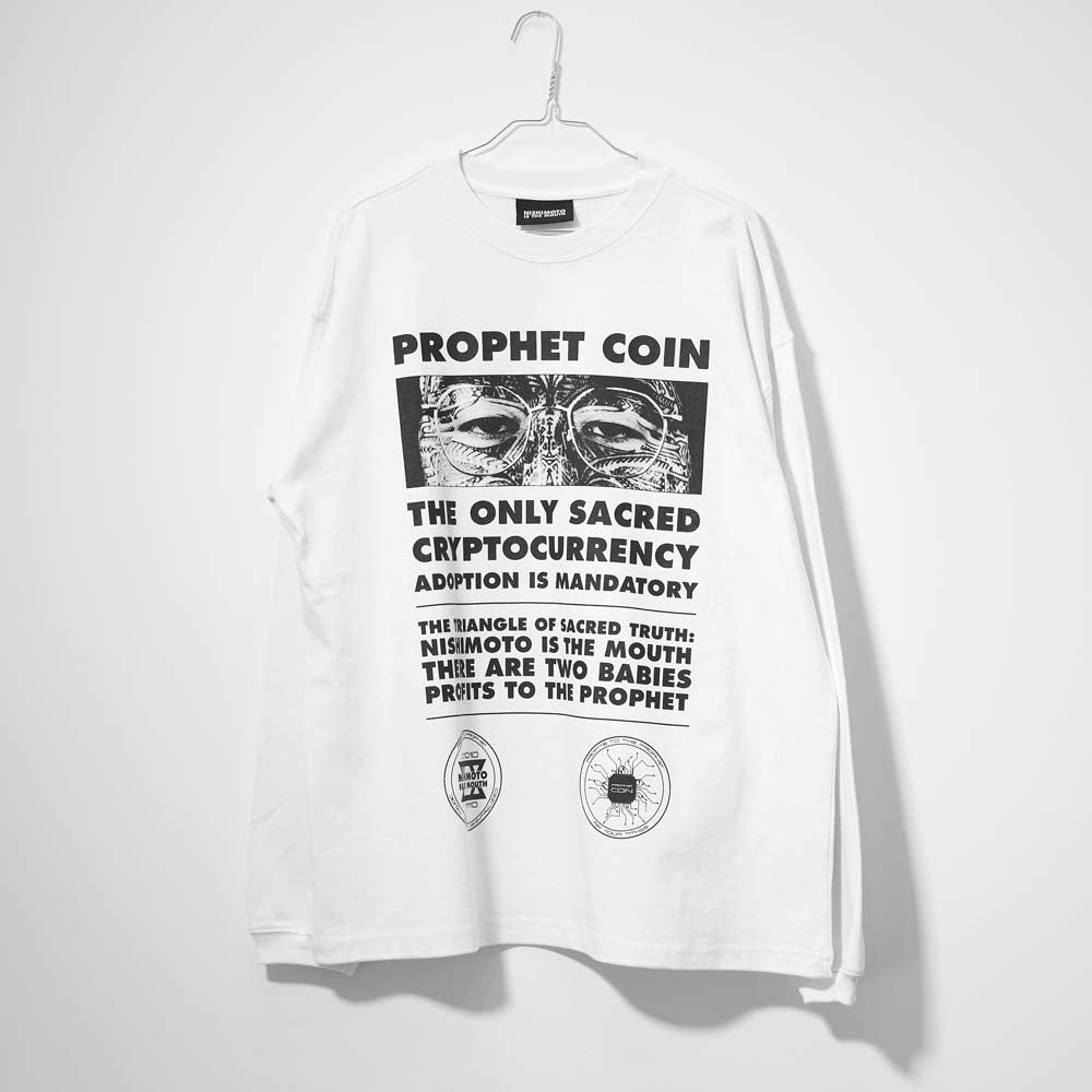 PROPHET COIN L/S TEE (NIM-P22) | NISHIMOTO IS THE MOUTH