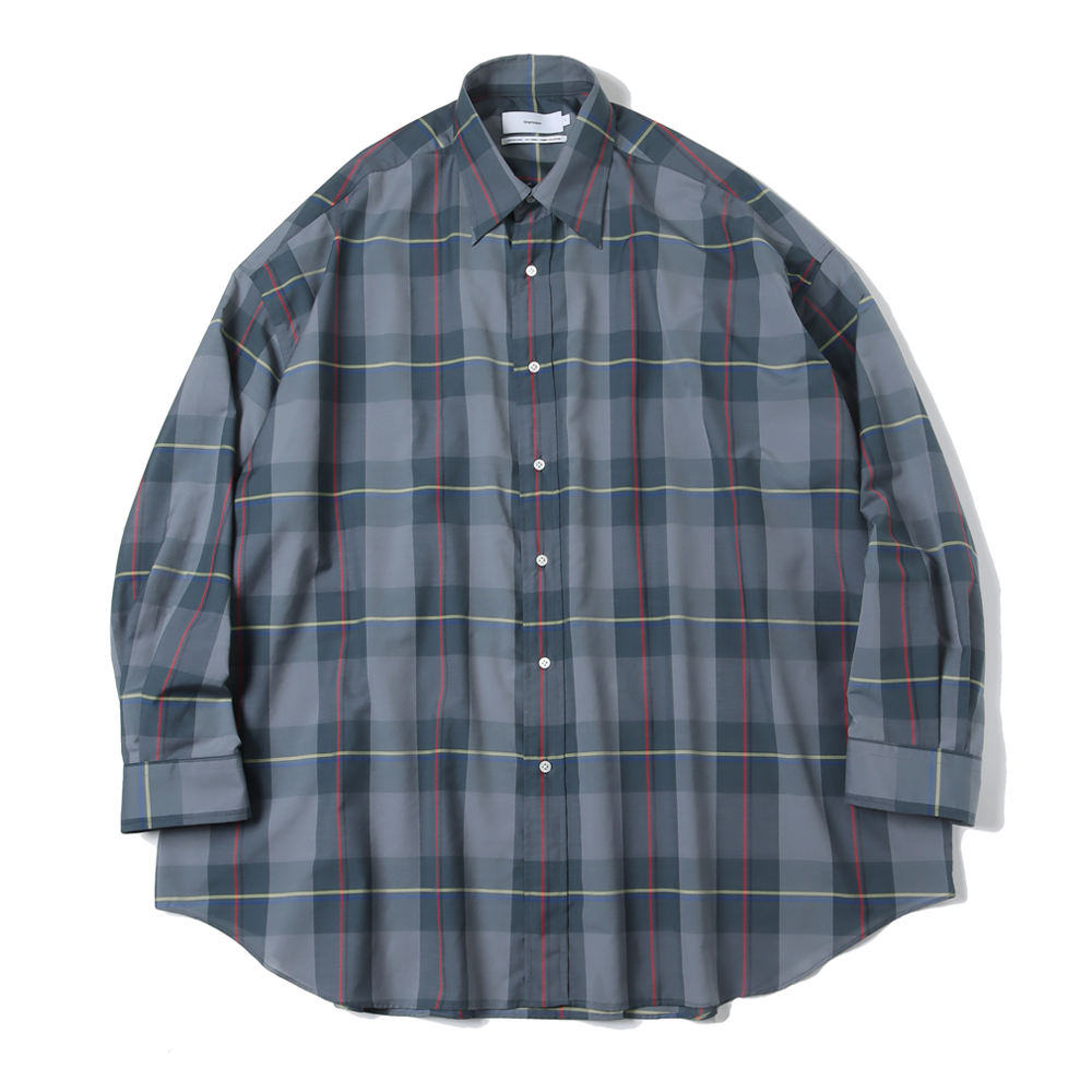 Graphpaper） Sheer Check Oversized Regular Collar Shirt (GM231-50053) |  Graphpaper / シャツ (MEN) | Graphpaper正規取扱店DIVERSE