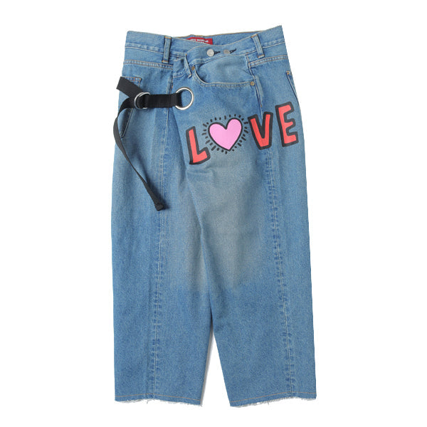 JUNYA WATANABE MAN) 綿デニム製品加工Levi's Wネーム Keith Haring 