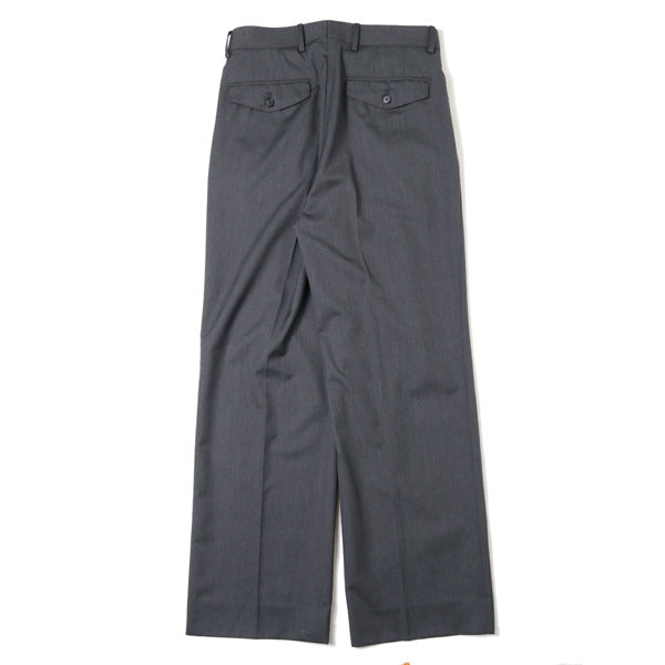 WOOL SILK TROPICAL WIDE SLACKS