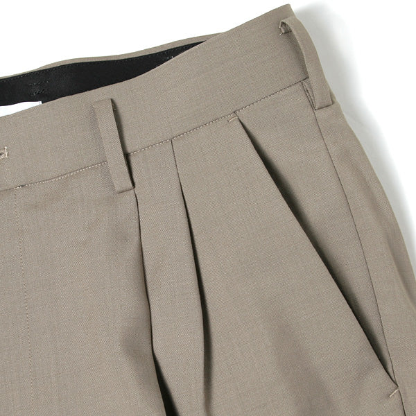 DOUBLE PLEATED TROUSERS TAPERED WOOL TOROPICAL